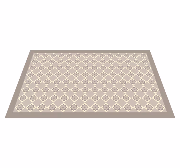 Elegant Star Pattern marble rug - TenStickers