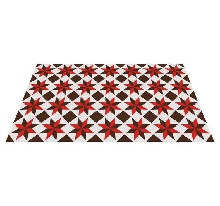 Mosaic rug star pattern mosaic - TenStickers