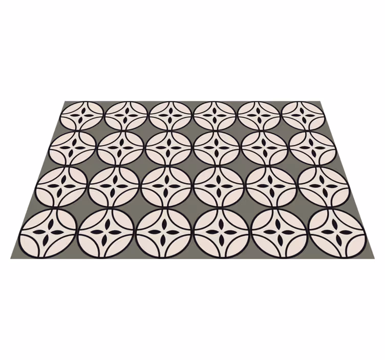 Circular harmony kitchen mat - TenStickers