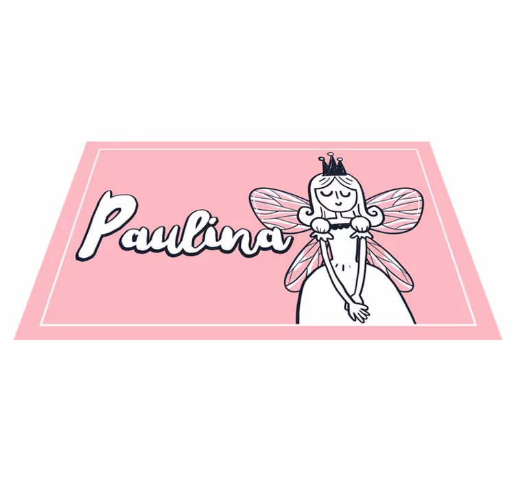 Kids rug fairy personalized - TenStickers