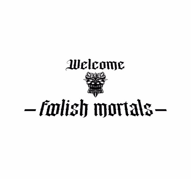 Foolish mortals entrance hall rug - TenStickers