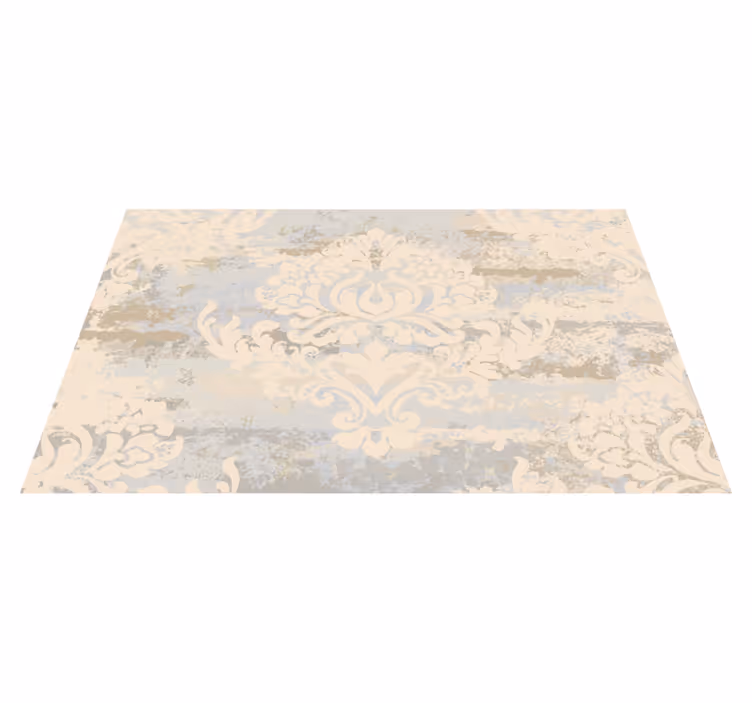 Sophisticated Damask dining room rug - TenStickers