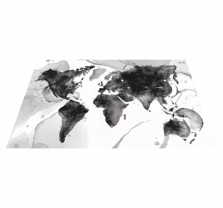 Abstract Map Illustration map rug - TenStickers
