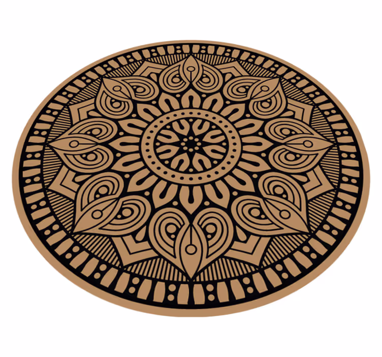 Mandala rug with elegant design - TenStickers