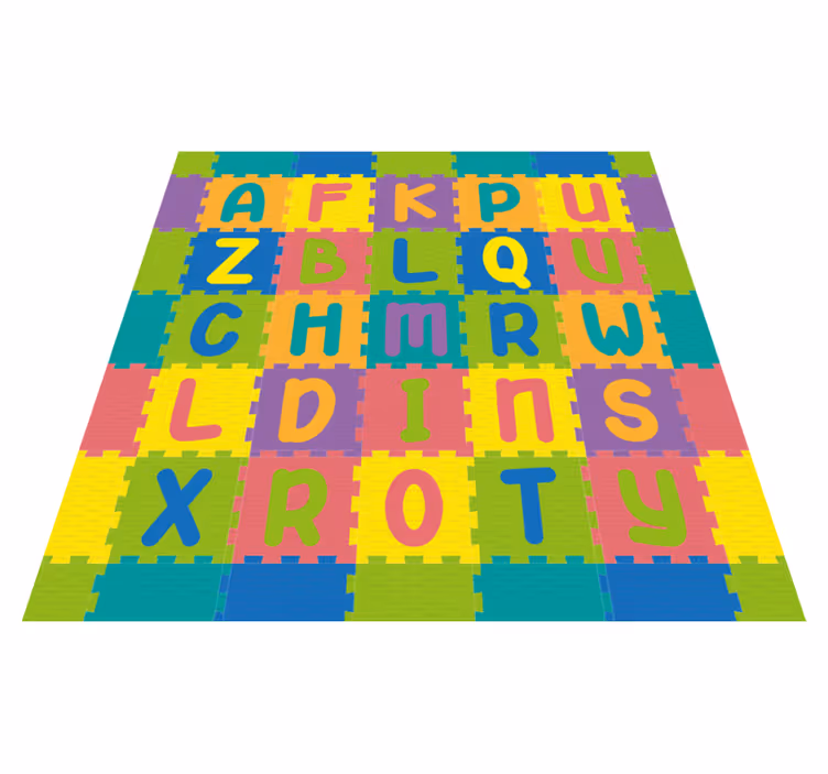 Colorful play design alphabet carpet - TenStickers