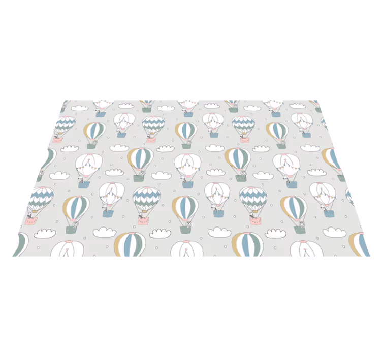 Inflatable grey balloons kids carpet - TenStickers