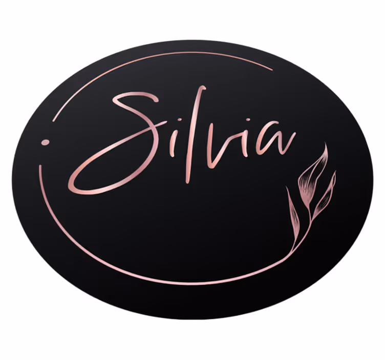 Elegant custom name teenage bedroom rug - TenStickers