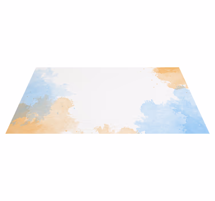 Soft watercolour hues bathroom mat - TenStickers
