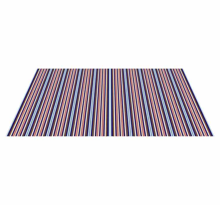 Multicolored pattern stripes rug - TenStickers