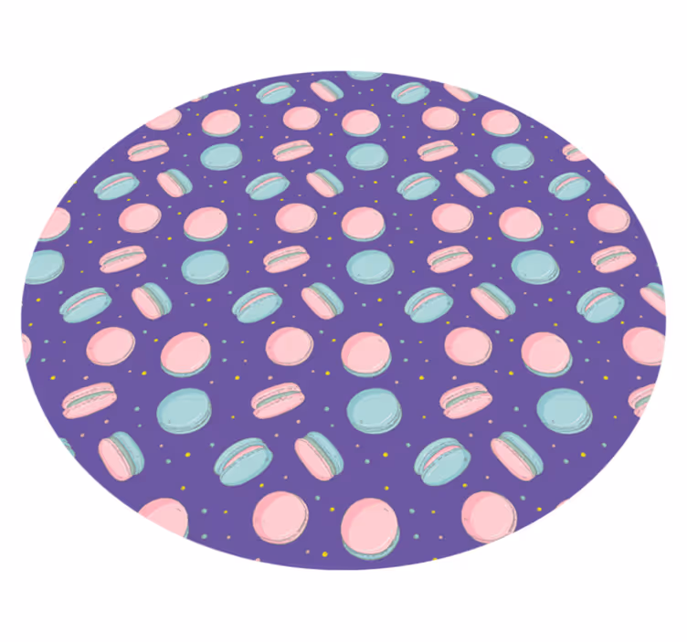 Colorful Macaron Pattern kids carpet - TenStickers