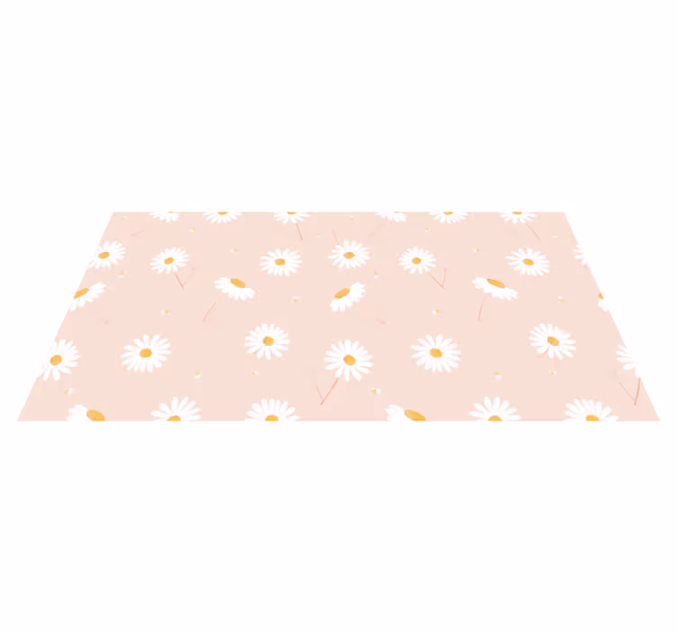 Daisy Bloom Arrangement floral rug - TenStickers