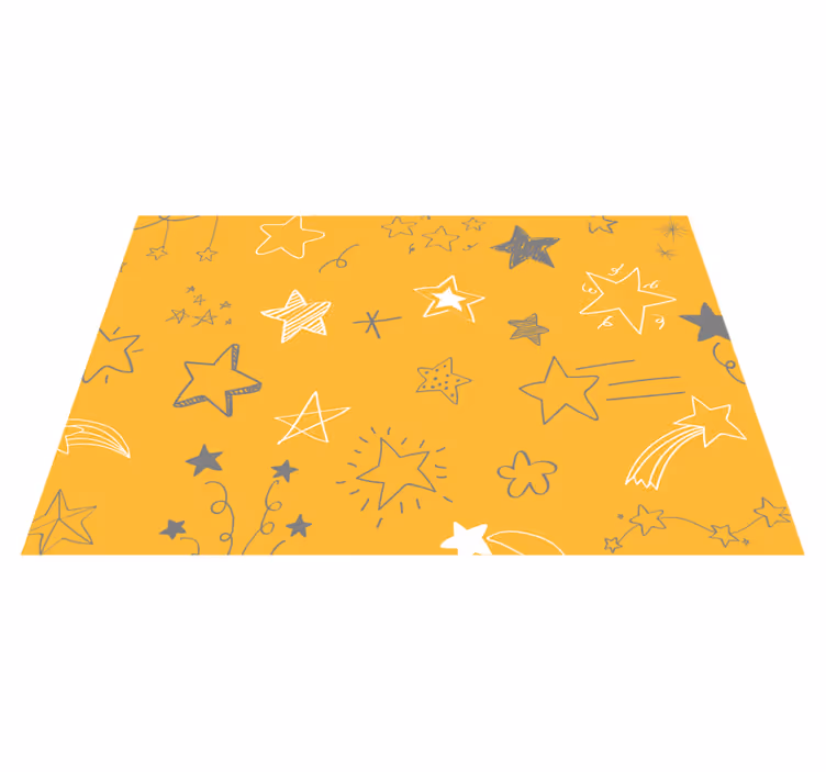 Starry Night Patterns star rug - TenStickers