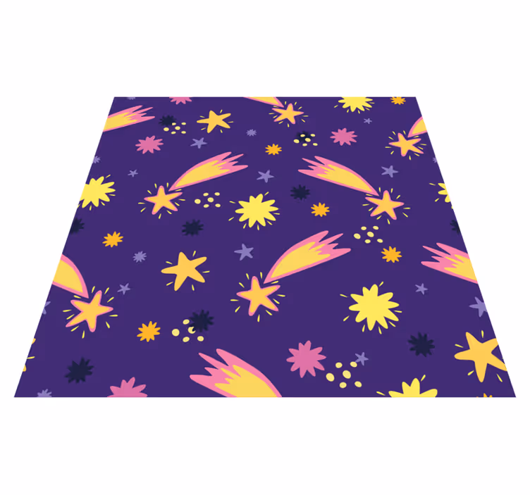 Star rug with shooting star design - TenStickers