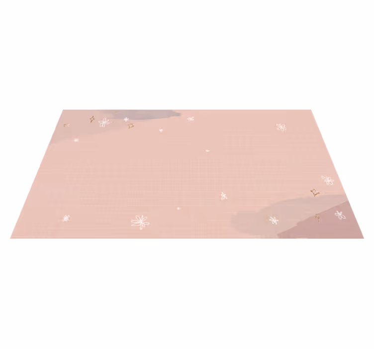 Minimalistic beige design star rug - TenStickers