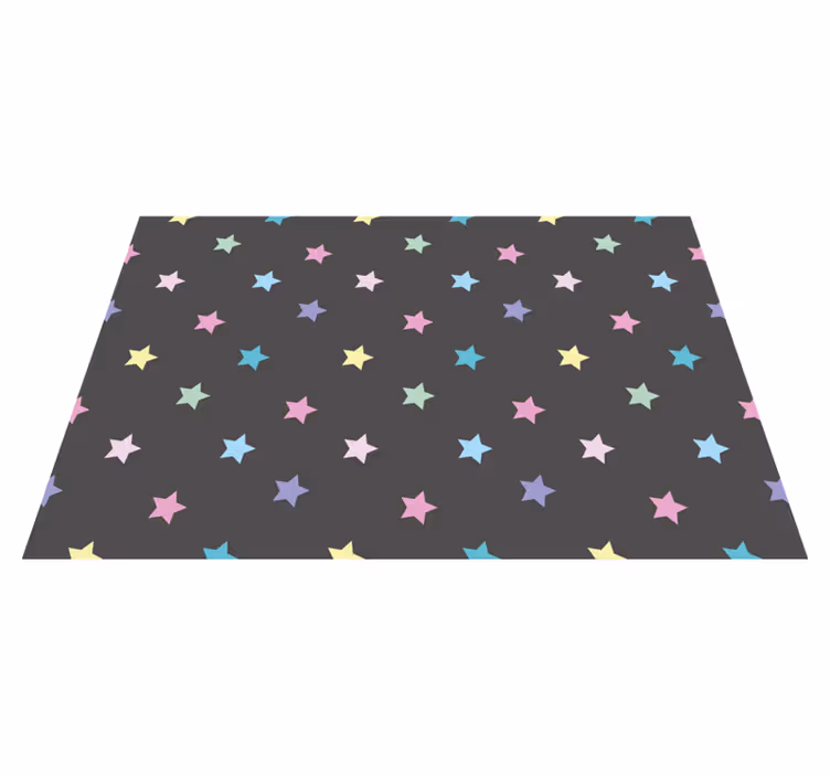 Colorful kids pattern star rug - TenStickers