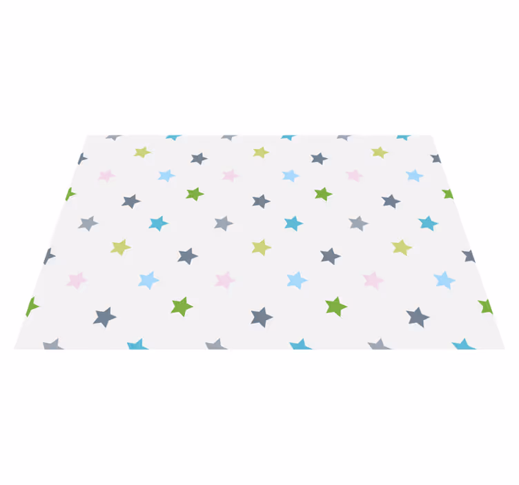Minimalist colours star rug - TenStickers