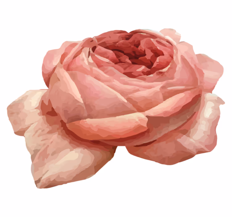 Lush Pink Bloom floral rug - TenStickers