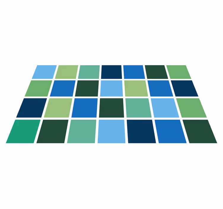 Colorful Square Blocks bathroom mat - TenStickers