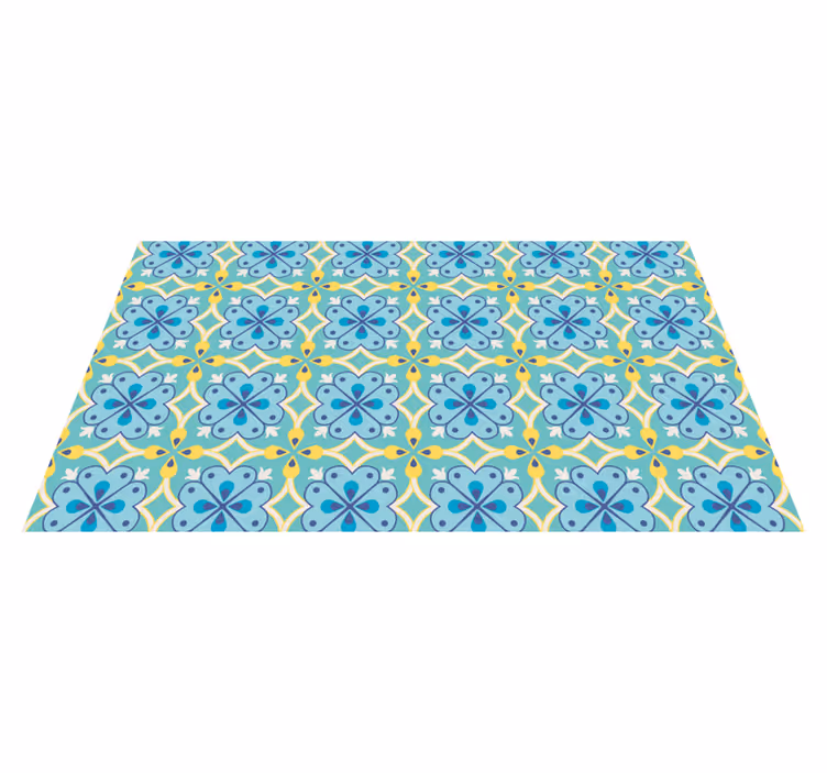 Blooming elements tile carpet - TenStickers