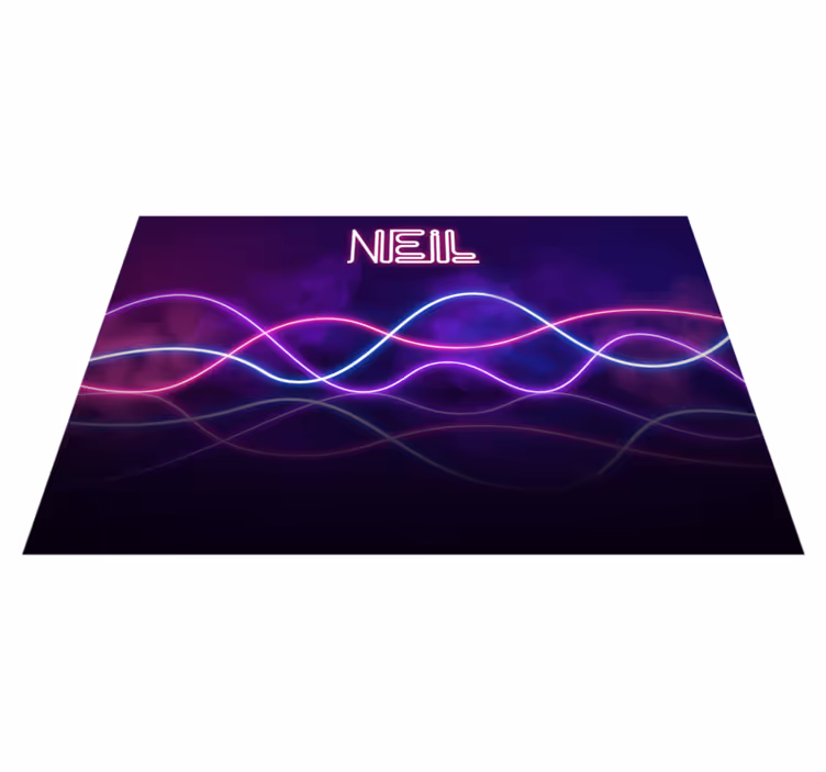 NEON LIGHTS DISPLAY custom floor mat - TenStickers