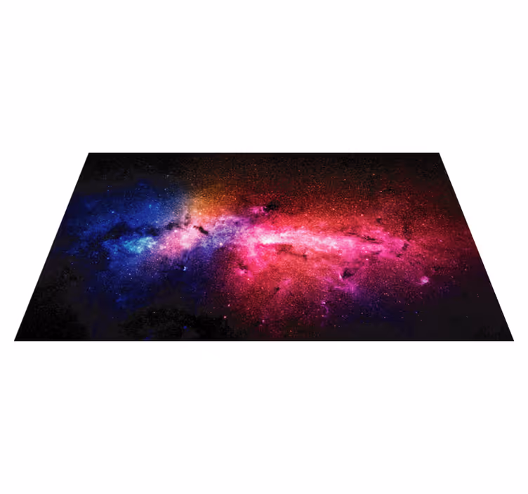 Galactic Color Burst star rug - TenStickers