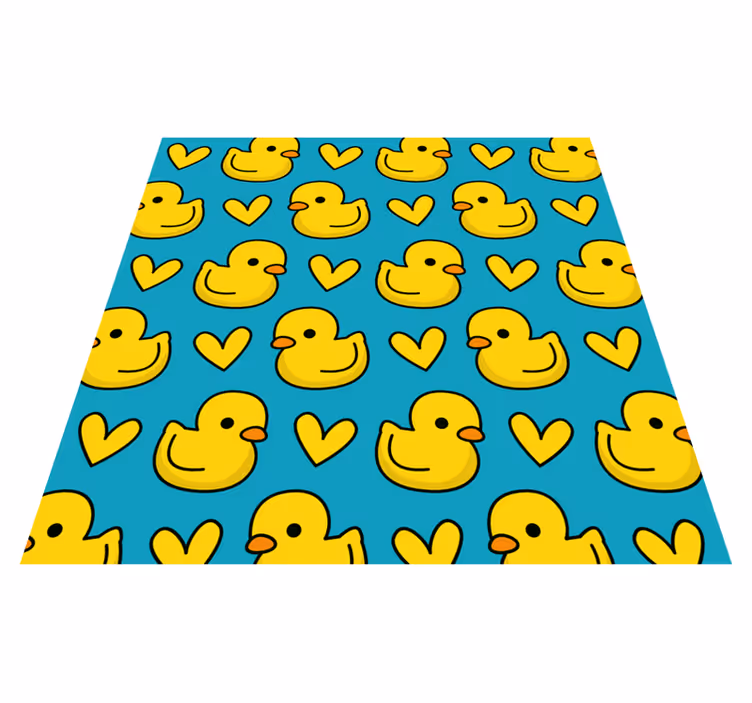 Ducklings pattern bathroom mat - TenStickers