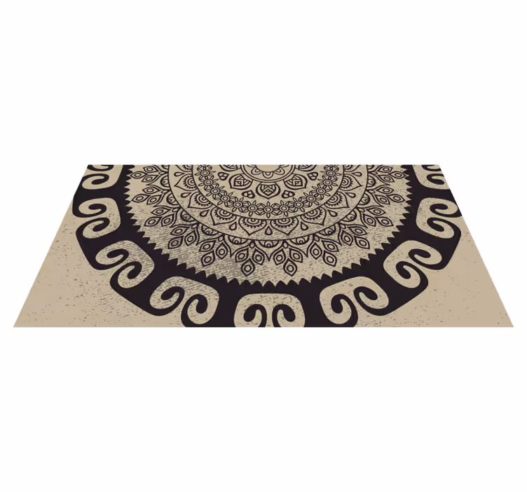 Sophisticated motif mandala rug - TenStickers