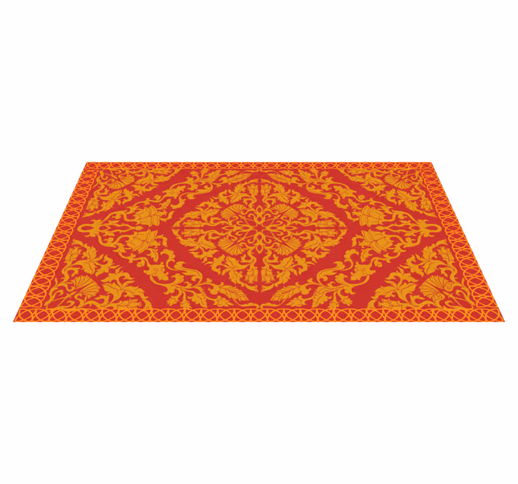 Intricate Floral Element mandala rug - TenStickers