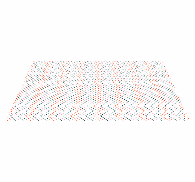 Zigzag Color Pattern ethnic rug - TenStickers