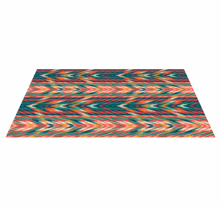 Dynamic colour waves stripes rug - TenStickers