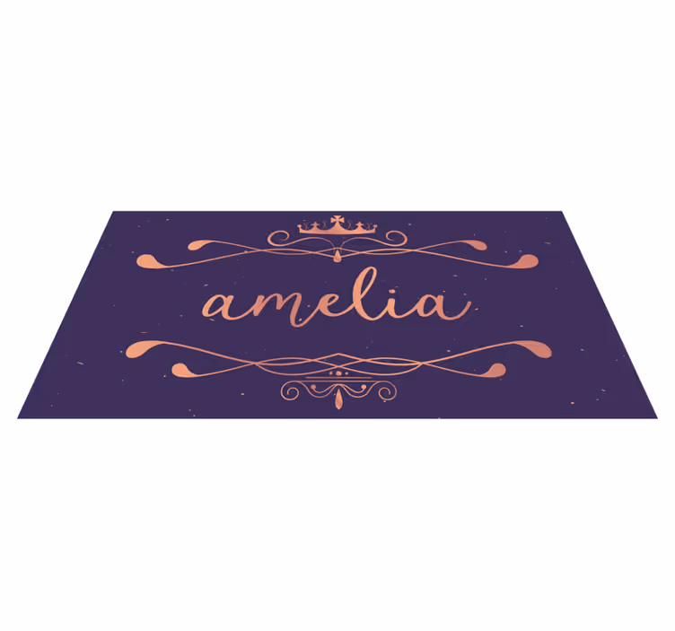 Personalized Name Mat custom floor mat - TenStickers