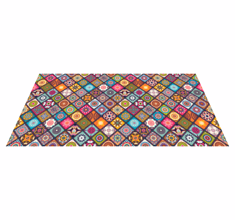 Vibrant Decorative tile carpet - TenStickers