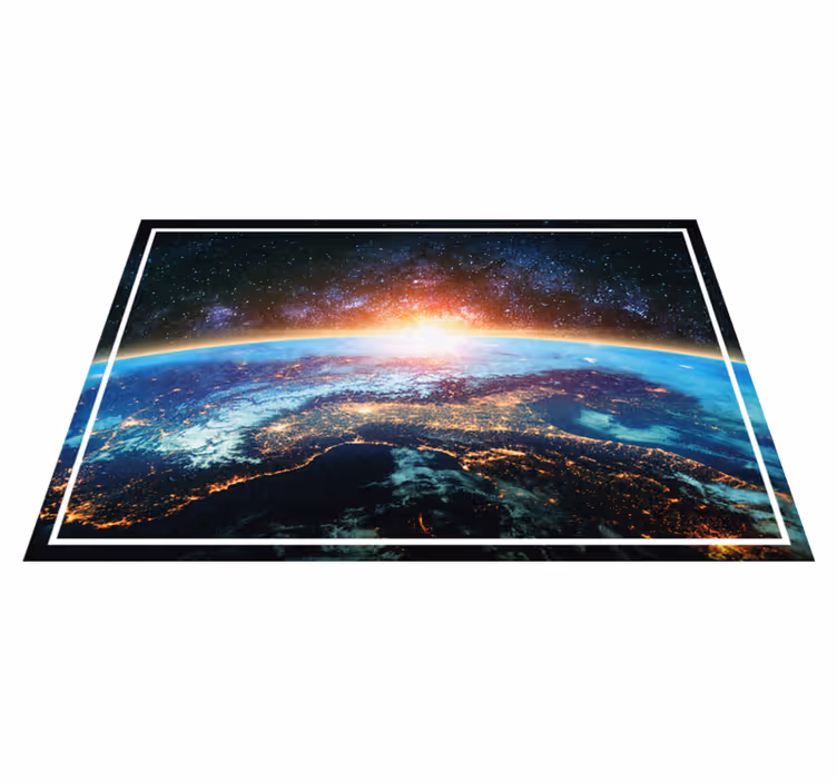 Map rug planetary perspective - TenStickers