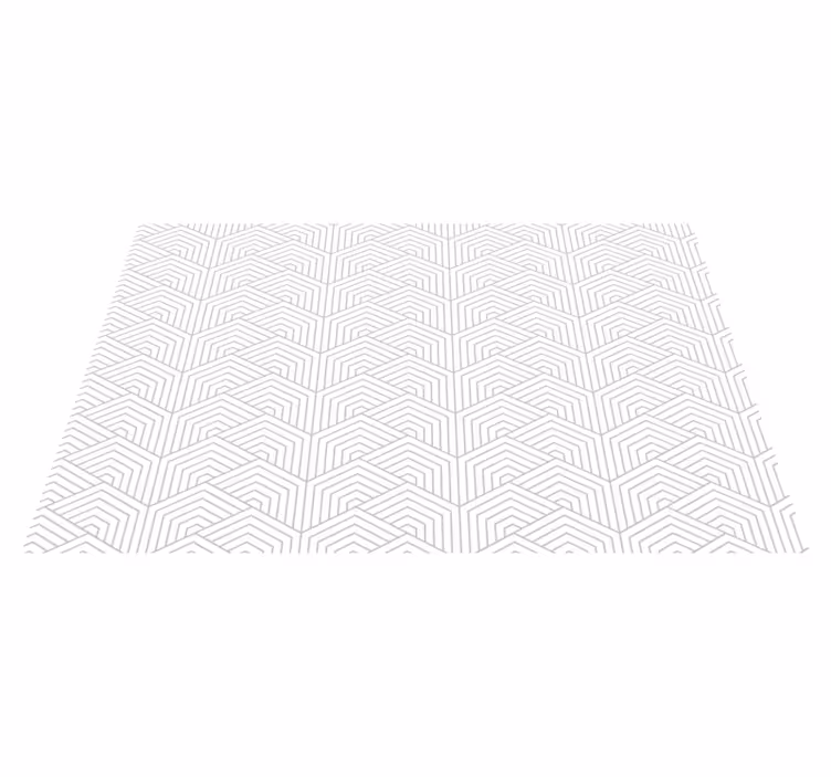 Grey hexagon pattern geometric rug - TenStickers