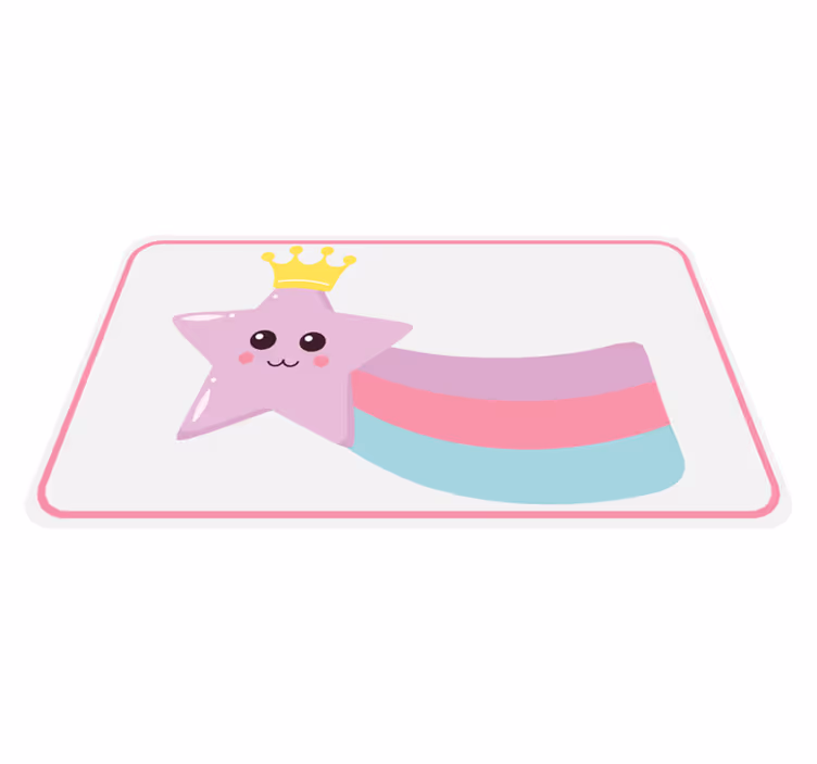 Starry Crown Charm kids carpet - TenStickers