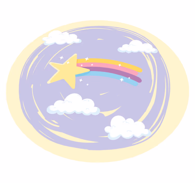 NIGHT SKY MAGIC kids carpet - TenStickers