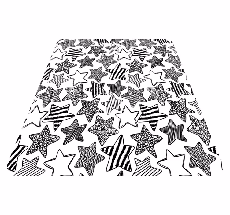 Stylish Star Pattern nursery rug - TenStickers