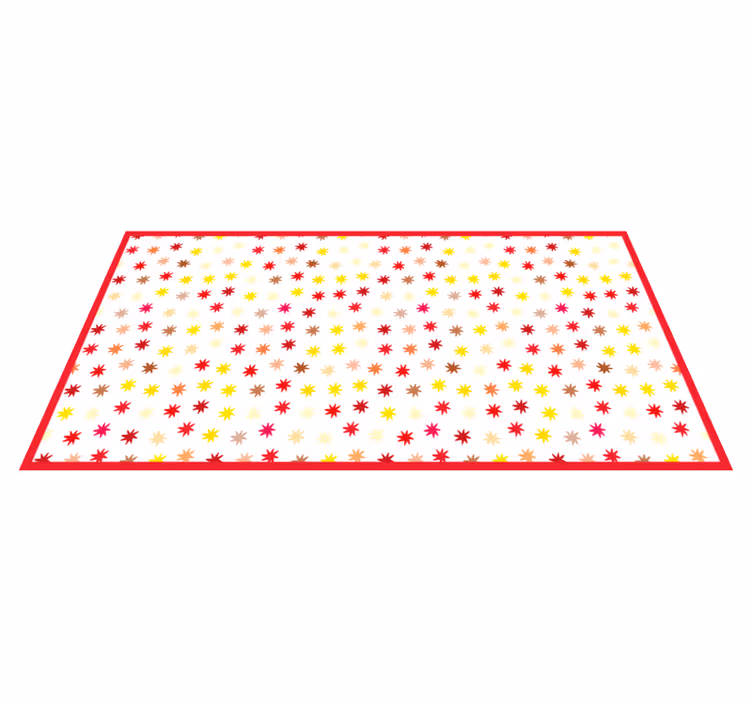Vibrant Star Motif kids rug - TenStickers