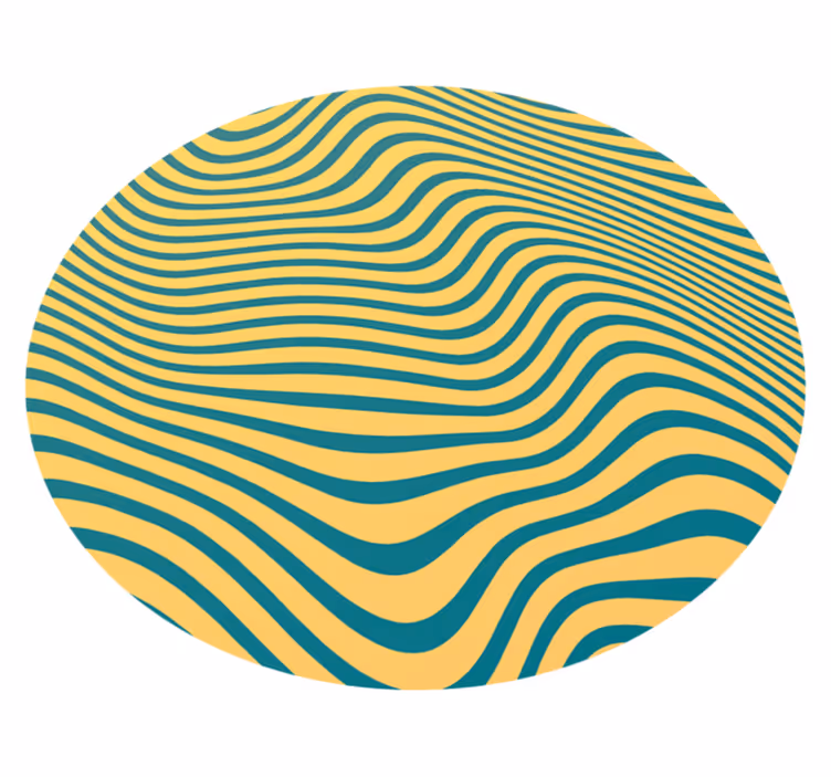 Curvy Line Concept stripes rug - TenStickers
