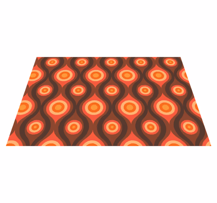 Vintage Circle Motif mosaic rug - TenStickers