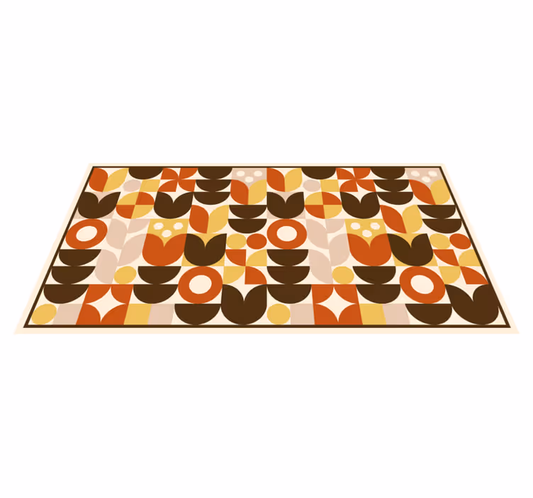 Bold Shapes Pattern geometric rug - TenStickers