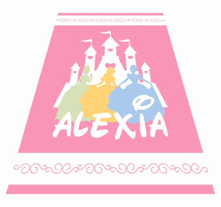Fairy Tale Castle custom floor mat - TenStickers