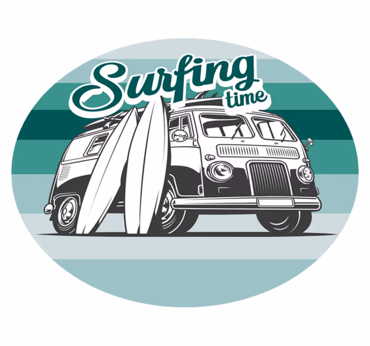 Surfing Adventure teenage bedroom rug - TenStickers