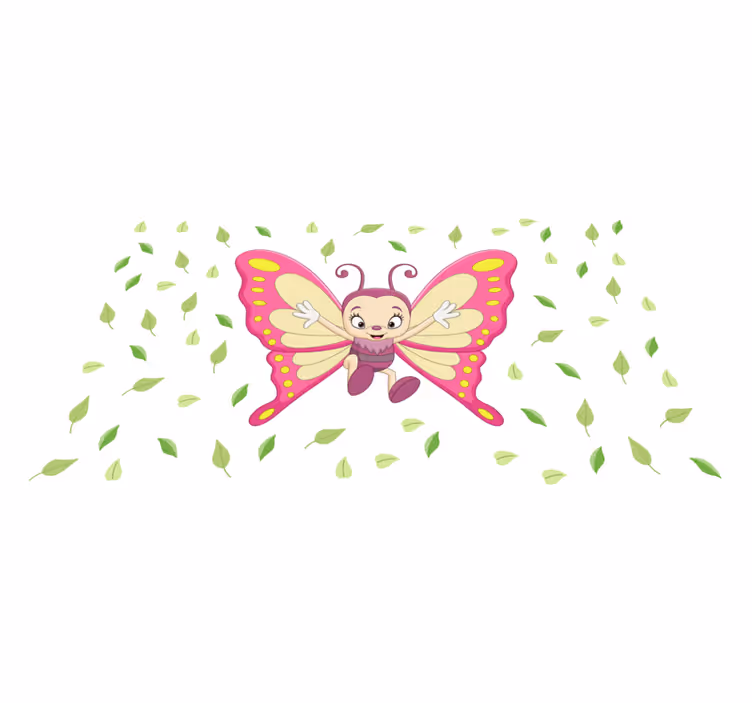 Vibrant Butterfly Figure kids carpet - TenStickers