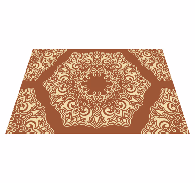 Beige antique Russian style ethnic rug - TenStickers