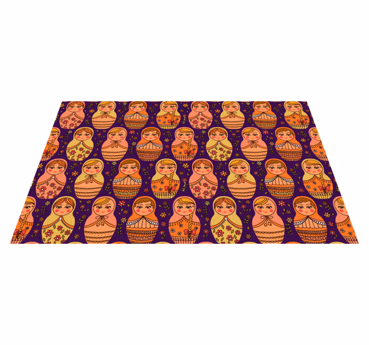 Colorful Matryoshka Dolls ethnic rug - TenStickers