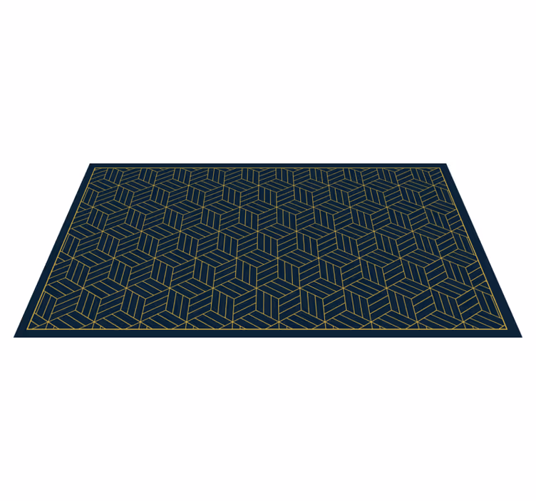 Chic geometric motif modern rug - TenStickers