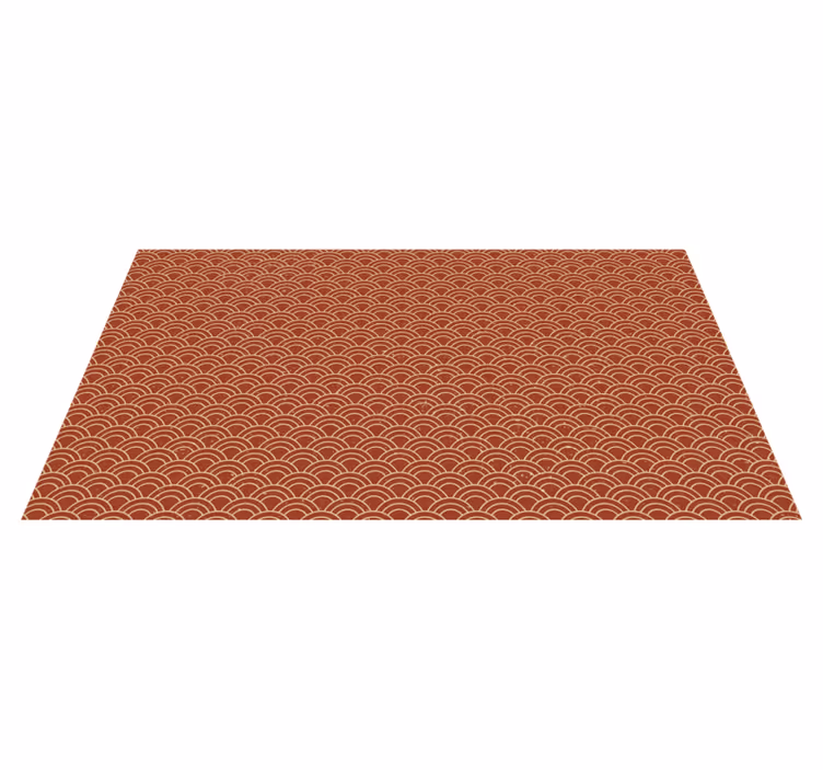Curved wave pattern geometric rug - TenStickers