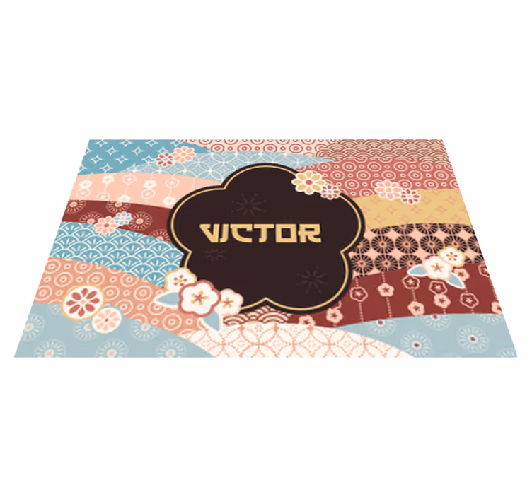 Colorful Pattern custom floor mat - TenStickers