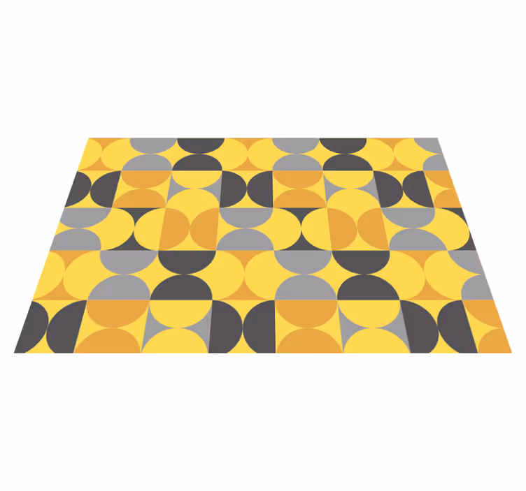 Circular Pattern Play geometric rug - TenStickers